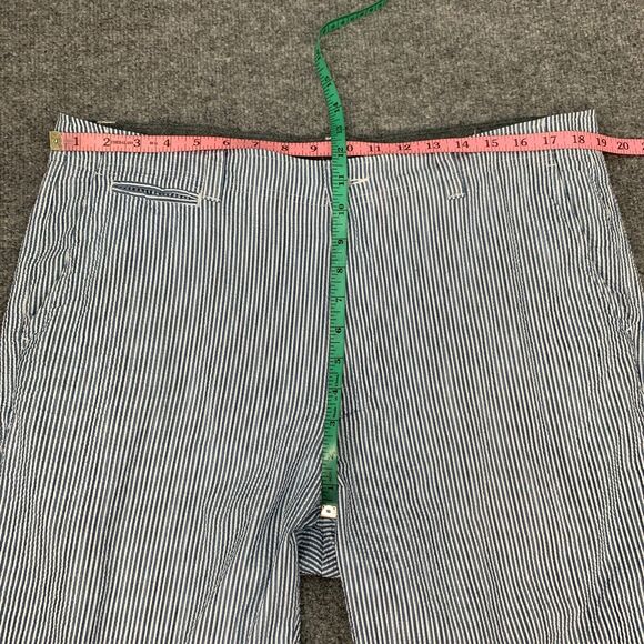 Daniel Cremieux Seersucker Shorts Mens 36 Copen Striped Flat Front Cotton Chino - Picture 5 of 11